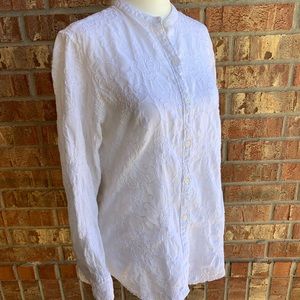 Ralph Lauren embroidered white cotton shirt